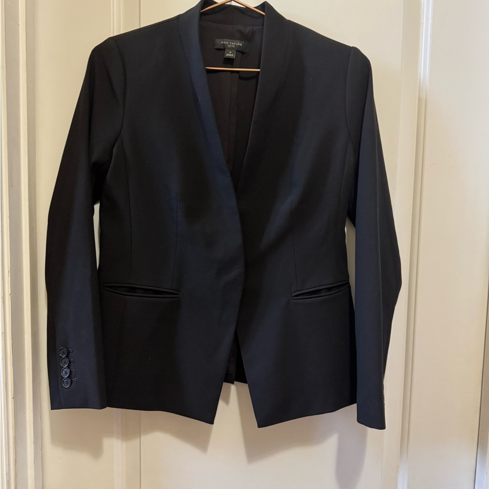 Ann Taylor Black Tailored Blazer